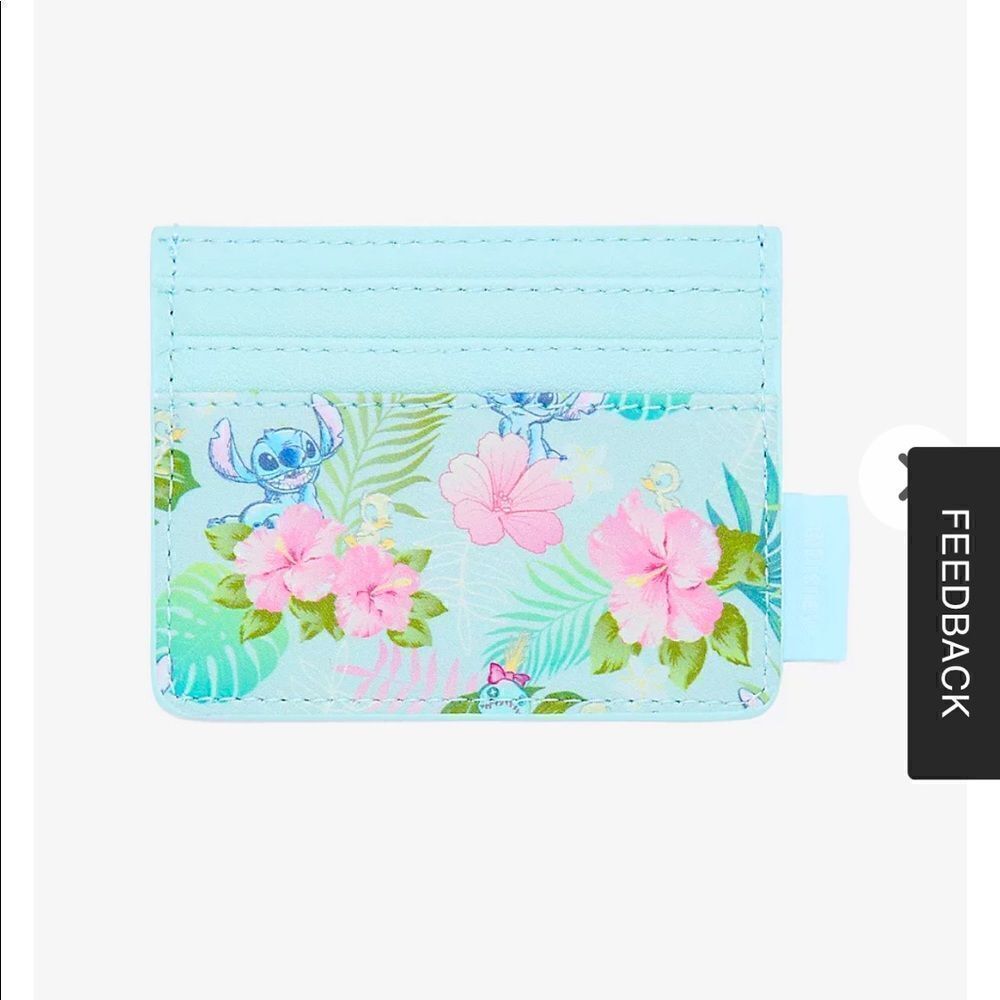 Loungefly Disney Lilo and Stitch Tropical Friends Cardholder NWT
